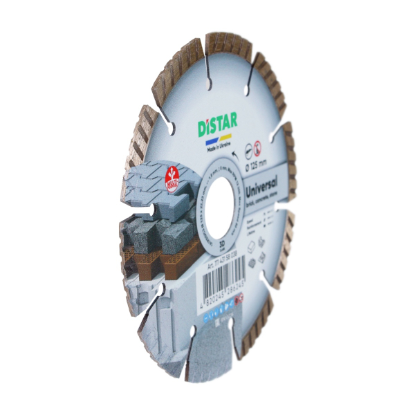 Круг алмазний вiдрiзний Distar 1A1RSS/C3 125 Universal
