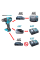 Аккумуляторный шуруповерт Makita DDF490WV, LXT Basic, 1x2.0 Ah, DCB18WA, кейс