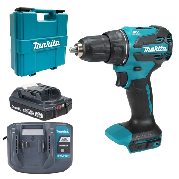 Аккумуляторный шуруповерт Makita DDF490WV, LXT Basic, 1x2.0 Ah, DCB18WA, кейс