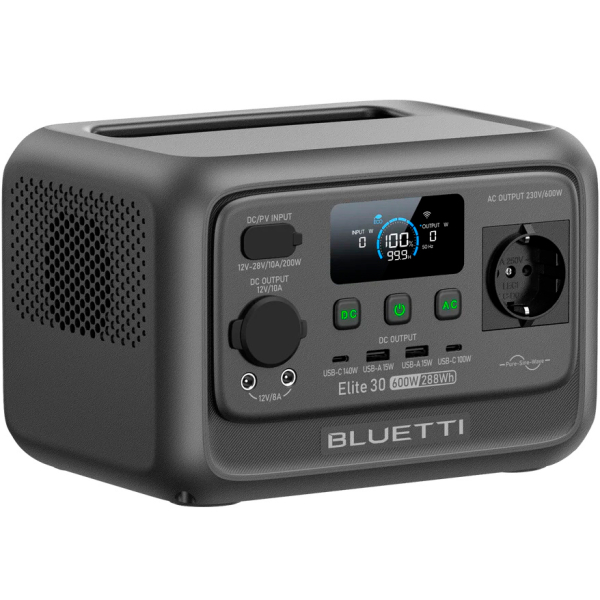 Зарядная станция Bluetti Elite 30 V2, 600 Вт, 288 Вт/ч