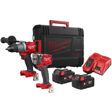 Набор аккумуляторных инструментов Milwaukee M18 FPP2T2-502X, 2x5.0Ah, M12-18FC, кейс