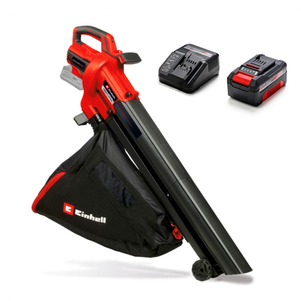 Аккумуляторный садовый пылесос Einhell VENTURRO 18/210, 1x4.0 Ah, з/у