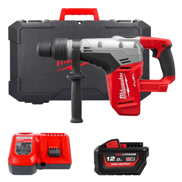 Акумуляторний перфоратор Milwaukee M18 FUEL CHM-121C, 1x12.0Ah, з/п M12-M18 FC, кейс