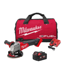 Акумуляторна кутова шліфмашина Milwaukee M18 FSAG125X-501BRF, 1x5.0 Ah, з/п M12-18 FC, сумка