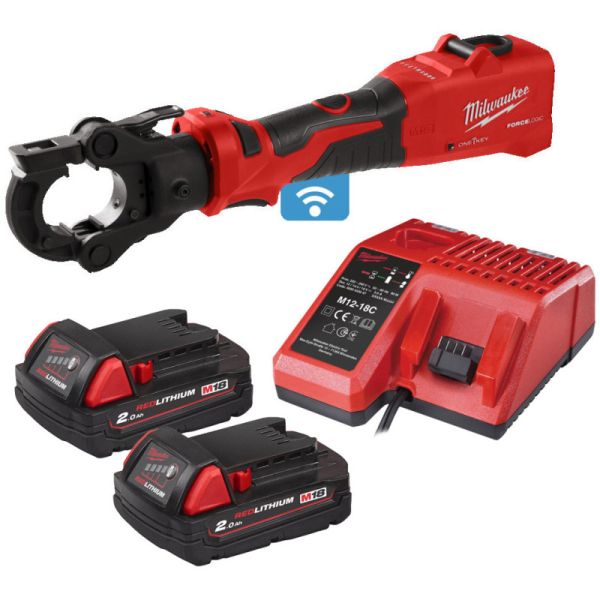 Аккумуляторный обжимной инструмент Milwaukee M18 ONE HCCT60-202C, 2x2.0Ah, з/у M12-M18 FC, кейс