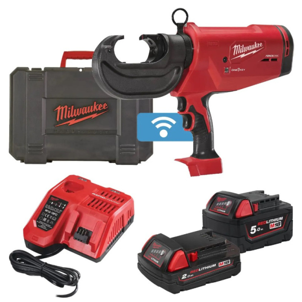 Аккумуляторный обжимной инструмент Milwaukee M18 HCCT109/42-522C, 1x2.0Ah, 1x5.0Ah, з/у M12-M18 FC, кейс