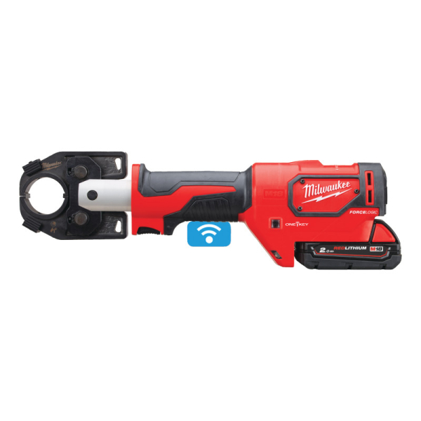 Акумуляторний обтискний інструмент Milwaukee M18 HCCT-201CFORCE LOGIC 53 кН, 1x2.0Ah, з/п M12-M18 FC, кейс