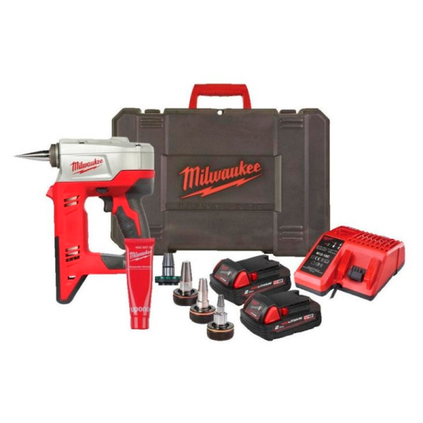 Аккумуляторный расширительный инструмент Milwaukee UPONOR Q&E HD 18PXP-H06202C, 2x2 Ah, з/у M12-M18 FC, кейс