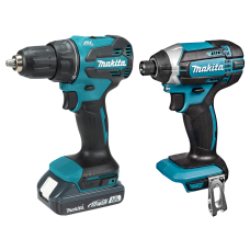 Набор аккумуляторного инструмента LXT Makita, шуруповерт LXT Basic DDF490WV, винтовер DTD152Z, 1x2.0Ah, з/у, кейс