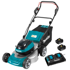 Аккумуляторная газонокосилка Makita DLM466PT2, 2x5.0Ah, з/у DC18RD