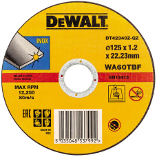 Отрезной круг DeWALT DT42340Z, металл, 125x1.2x22.23 мм
