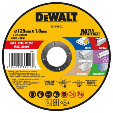 Отрезной круг DeWALT DT20595, универсальный, 125x1.0x22.23 мм