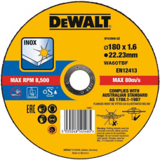 Відрізний круг DeWALT DT43908, нержавіюча сталь, 180x1.6x22.23 мм