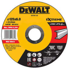 Круг шліфувальний DeWALT EXTREME DX7941, метал, 125x6.0x22.23 мм