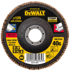 Шлифовальный лепестковый круг DeWALT DT30602, 125x22.23 мм, 40