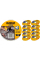 Набор отрезных кругов DeWALT HIGH PERFORMANCE DT43972, нержавеющая сталь, 125x1.0x22.23 мм, 10 шт