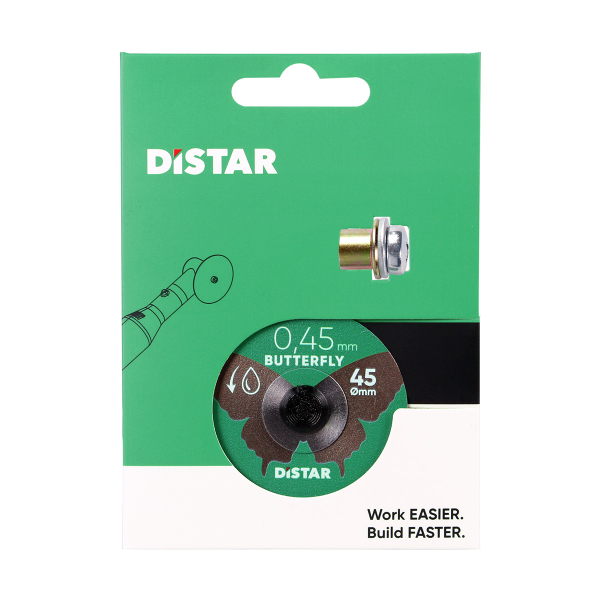 Алмазний вiдрiзний диск Distar Butterfly 45x0.45x5.8H/3.2-3.0F