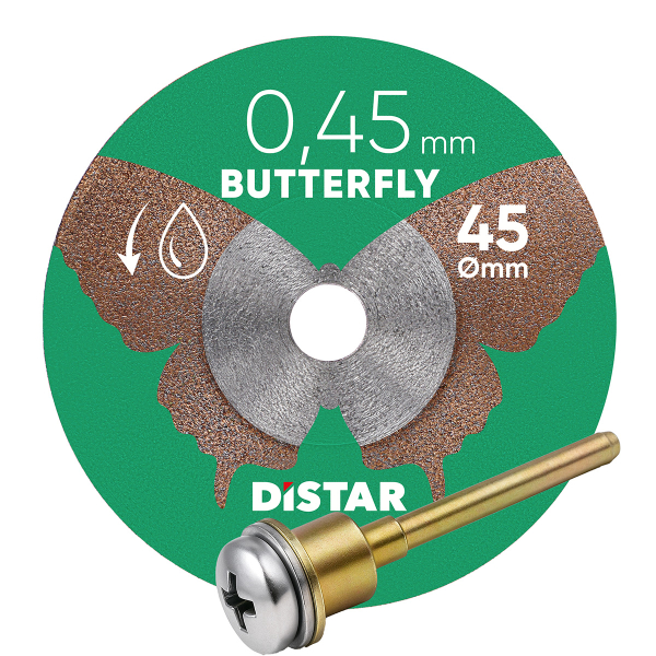 Алмазний вiдрiзний диск Distar Butterfly 45x0.45x5.8H/3.2-3.0F