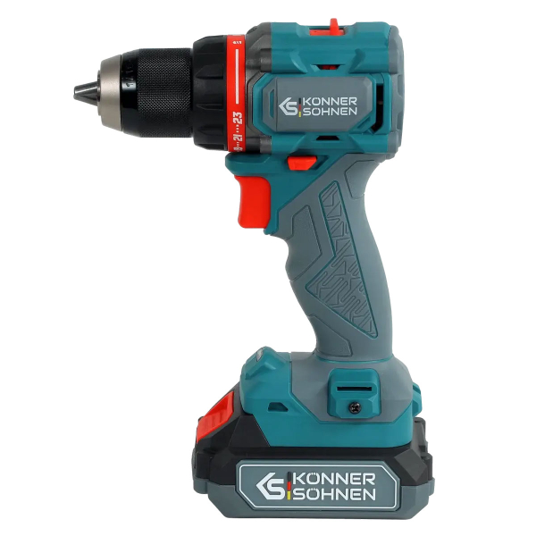Аккумуляторный шуруповерт Konner&Sohnen KS ID20V-60 KIT 74, 1х2.0Ah, з/у, набор принадлежностей
