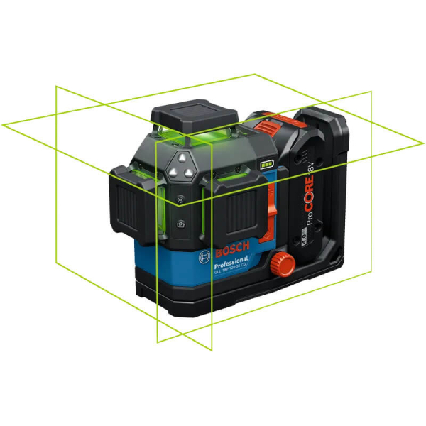Лазерный линейный нивелир Bosch GLL 18V-120-33 CG Professional, 1xProCORE 18V 4.0Ah, з/у GAL 18V-40, лазерная мишень, в L-BOXX 136