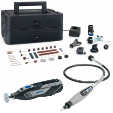 Аккумуляторный мультиинструмент Dremel 8250-5/65, 2х2.0Ah, з/у GAL12V-20, аксессуары, гибкий вал