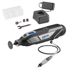 Аккумуляторный многофункциональный инструмент Dremel 8240-5, 1x2.0Ah, з/у GAL12V-20, аксессуары, гибкий вал