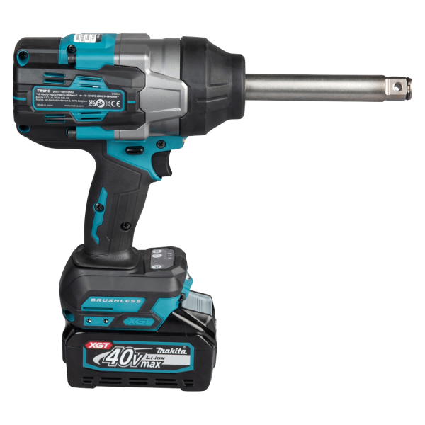 Аккумуляторный гайковерт с удлиненным хвостовиком Makita XGT 40 V MAX TW011GM201, 3x4.0Ah, з/у, кейс