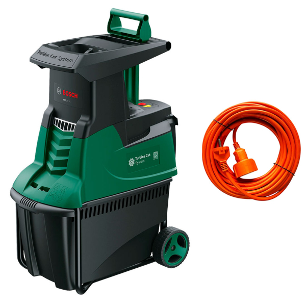 Садовый измельчитель Bosch AXT 25 TC + удлинитель 10 м