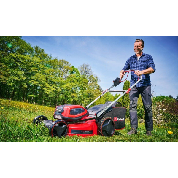 Аккумуляторная газонокосилка Einhell GP-CM 36/52 S Li BL, 4x18V 4.0 Ah, 2xз/у Power X-Change Twincharger