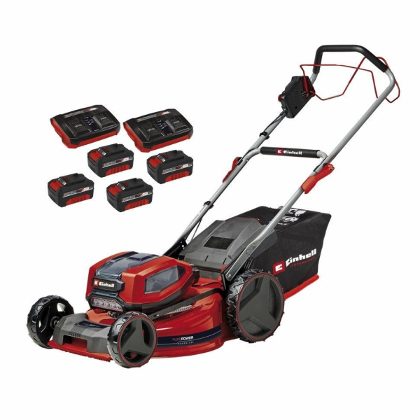 Аккумуляторная газонокосилка Einhell GP-CM 36/52 S Li BL, 4x18V 4.0 Ah, 2xз/у Power X-Change Twincharger