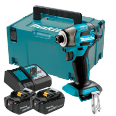 Акумуляторний гвинтоверт Makita DTD173RTJ, 2×18 V 5.0 Ah, з/п, кейс MakPac 2