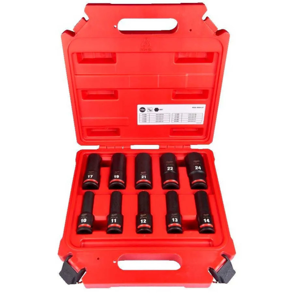 Набор ударных головок Milwaukee ShW 1/2", 10 шт