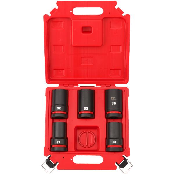 Набор ударных удлиненных головок Milwaukee ShW STD 1", 5 шт