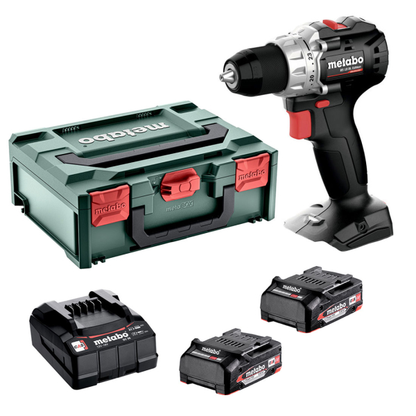 Аккумуляторный шуруповерт Metabo BS 18 BL Edition, 2x2.0 Ah, SC 36, кейс MetaBox