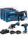 Набор аккумуляторных инструментов Bosch GSR 18V-65, GBH 18V-22, GWS 18V-8, 2×GBA 18 V 5.0 Ah, з/у GAL 18V-40, 3×L-BOXX 136