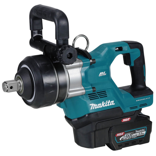 Акумуляторний ударний гайкокрут з подовженим хвостовиком XGT 40 V MAX Makita TW009GT201, з 2 акб 5 Ah та з/п