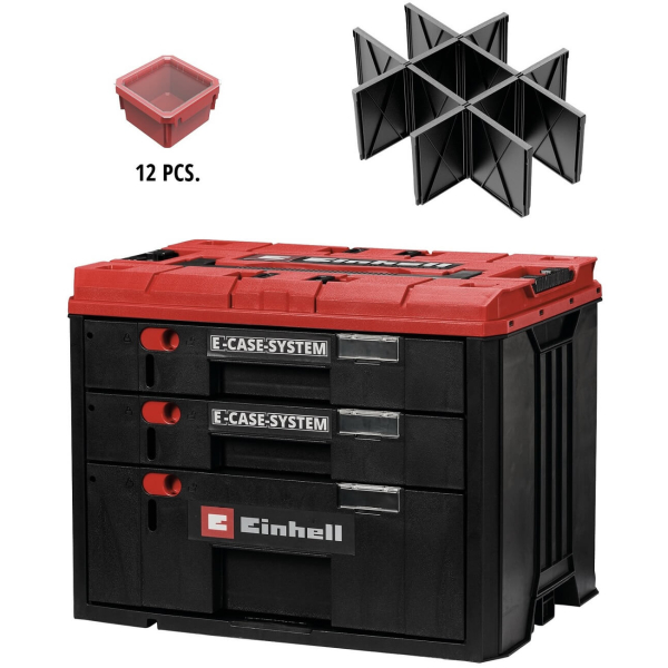 Кейс модульный с выдвижными ящиками Einhell E-Case Drawer