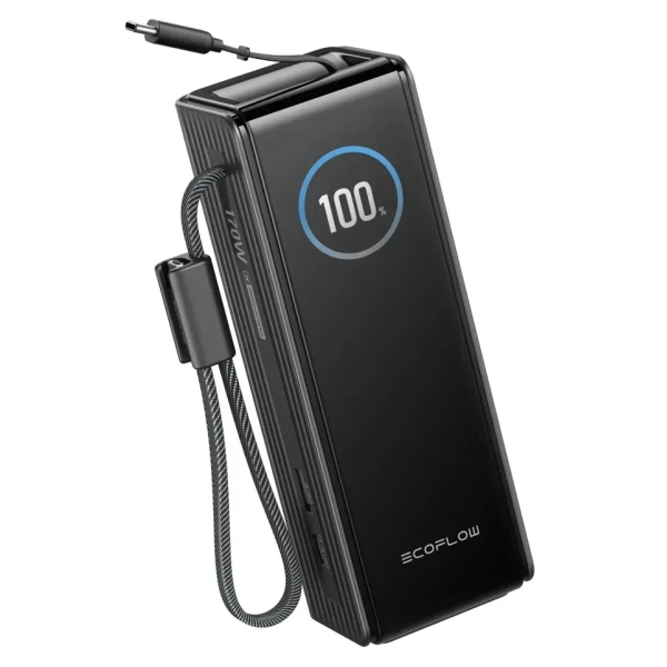 Павербанк EcoFlow RAPID Power Bank 25000 mAh 170W Black, с кабелями