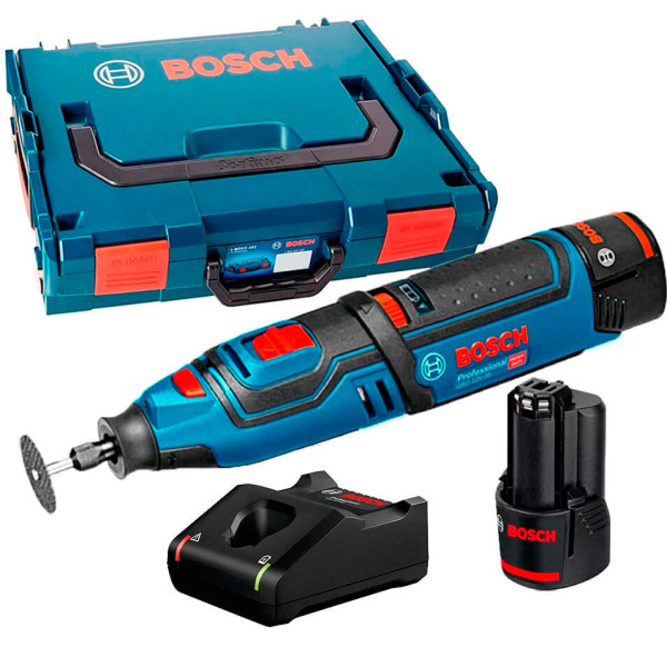 Аккумуляторная бормашина Bosch GRO 12V-35, 2x2.0Ah, з/у AL 1130 C, кейс