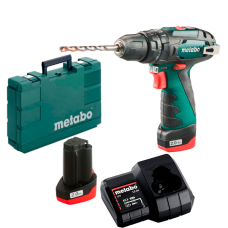 Аккумуляторный ударный шуруповерт Metabo PowerMaxx SB Basic, 12V 2x2.0 Ah, LC 24, кейс