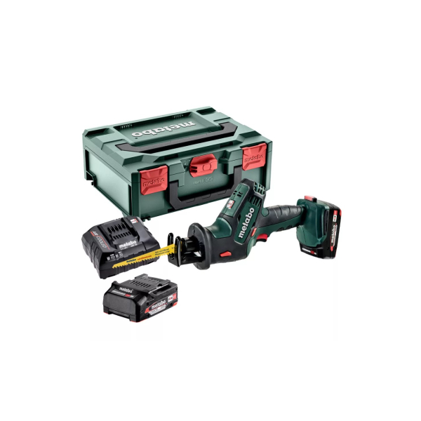 Аккумуляторная сабельная пила Metabo SSE 18 LTX Compact, 2x2.0Ah, з/у ASC 55, MetaBox 145