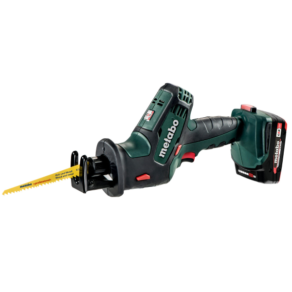 Аккумуляторная сабельная пила Metabo SSE 18 LTX Compact, 2x2.0Ah, з/у ASC 55, MetaBox 145