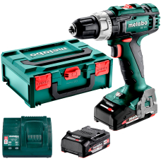 Аккумуляторная шуруповерт Metabo BS 18 L, 2x2.0Ah, з/у SC 30, в metaBOX 145
