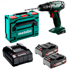 Акумуляторний шуруповерт Metabo BS 18, 2x2.0 Ah, SC 36, кейс MetaBox