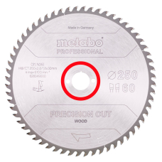Пиляльний диск Metabo Precision cut wood - professional, 250x30, Z60 WZ 15°