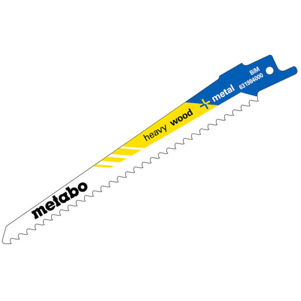 Пильне полотно Metabo Heavy wood + metal, 150x1,25 мм, 5-8 TPI, 25 шт