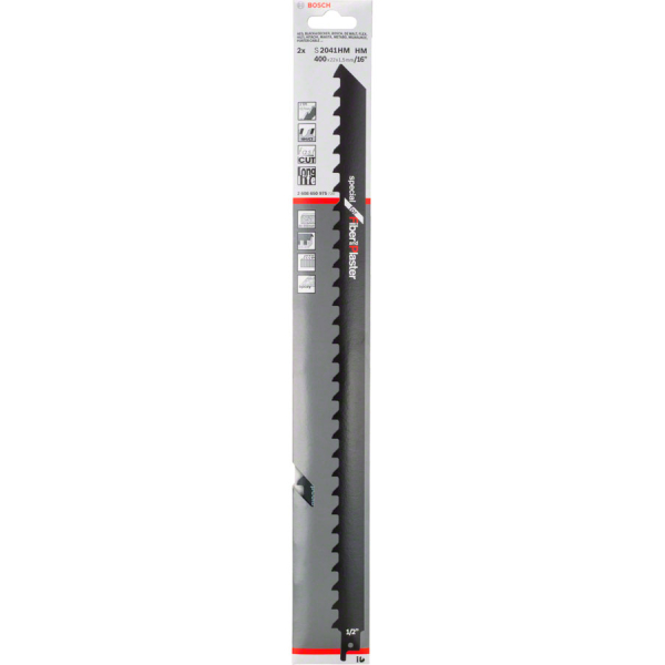 Пильное полотно Bosch Endurance for AeratedConcrete S 2041 HM, 400 мм, 2 шт