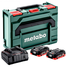 Базовый комплект Metabo LiHD 18V 2x4.0 Ah, ASC 145, кейс MetaBox 145