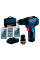 Аккумуляторный шуруповерт Bosch GSR 12V-30 Professional, 2xGBA 12V 2.0Ah, з/у GAL 12V-40, 3 набора принадлежностей, сумка