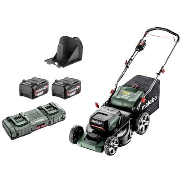Акумуляторна газонокосарка Metabo RM 36-18 LTX BL 46, 2x5.2Ah, з/п ASC 145 DUO